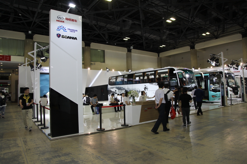2017北京道路运输展：海格客车展台