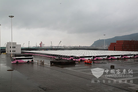 3000台安凯校车出口沙特