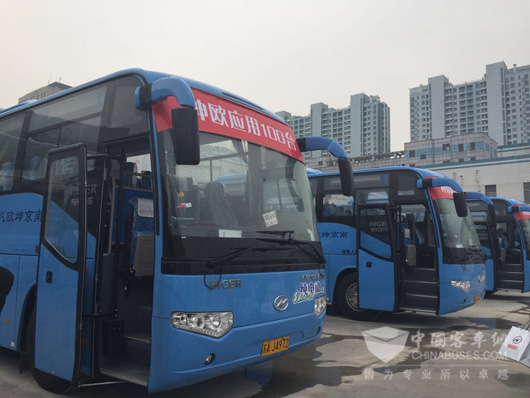 海格纯电动大巴实现零排放、零污染
