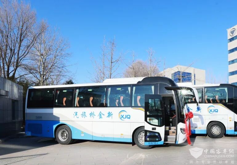 福田欧辉客车批量交付甘肃新金桥旅汽、甘肃辉翔客运