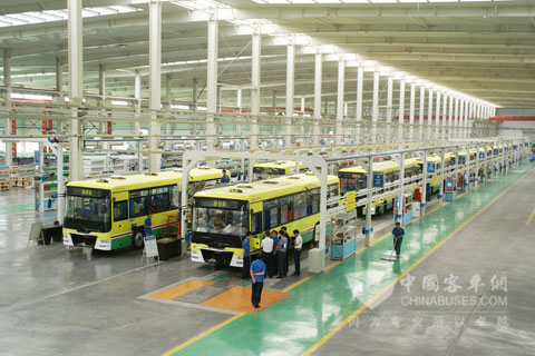 少林客车总装车间