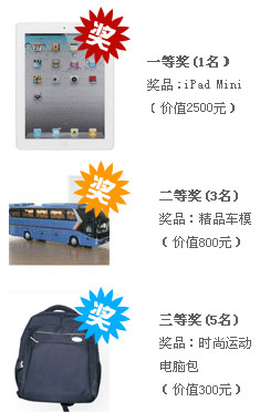 影响客车业奖品